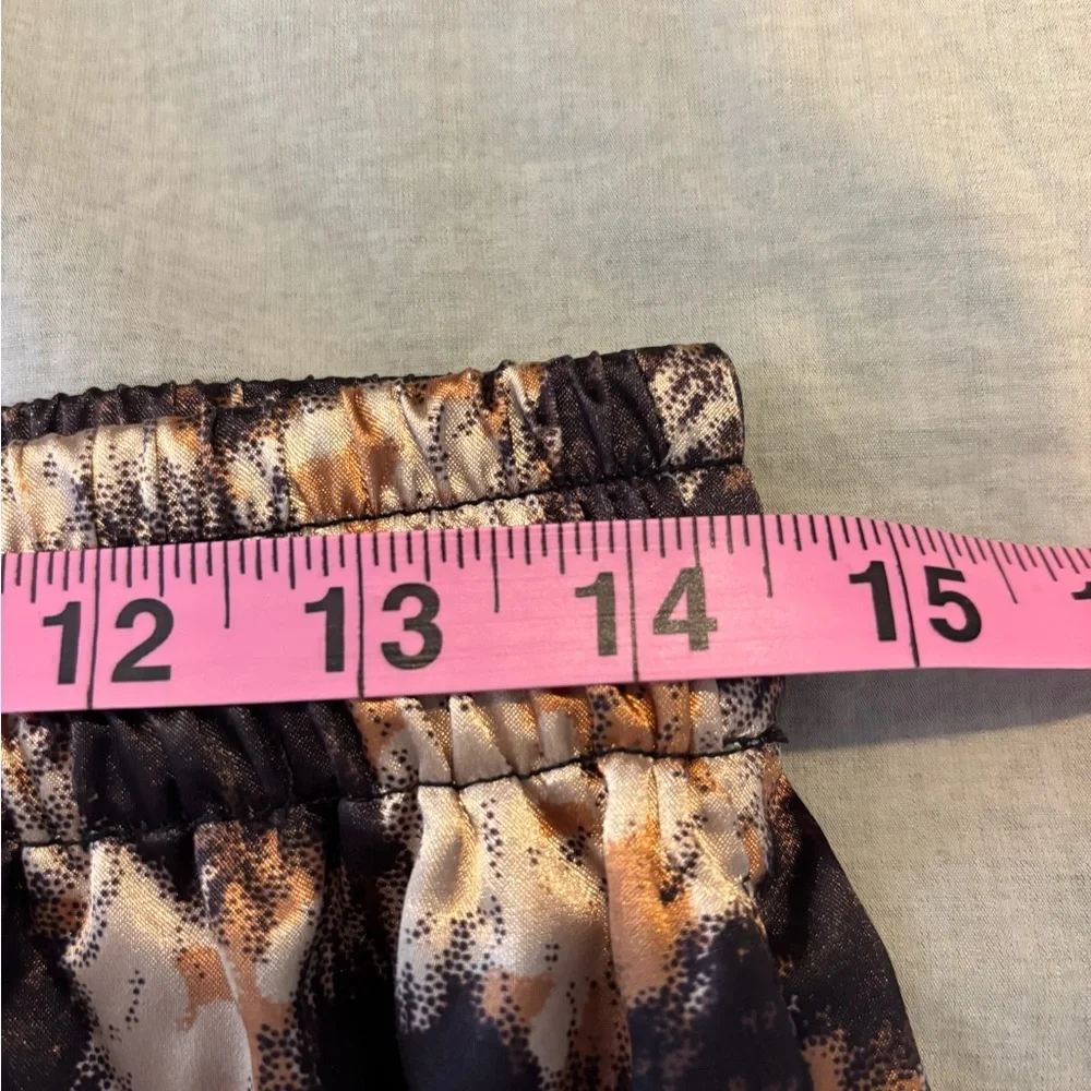 Donna Salyers Leopard Print Pajama Set Silky Glam Lounge Mobwife Small - Picture 11 of 13